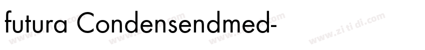 futura Condensendmed字体转换